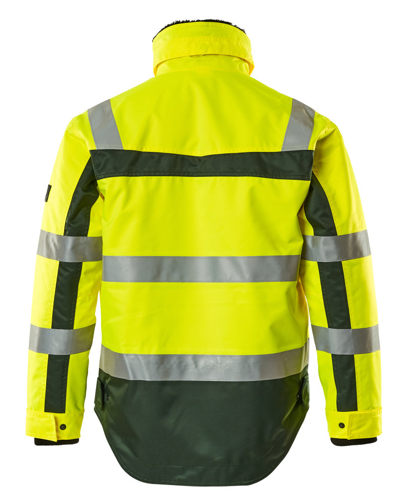 Talvitakki - 07223-880 - hi-vis keltainen/vihreä