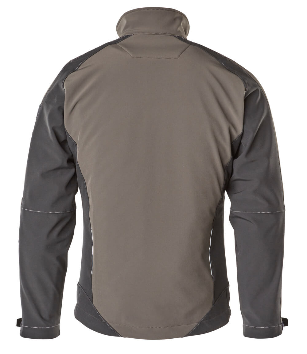 Softshell-takki - 12002-149 - tumma antrasiitti/musta