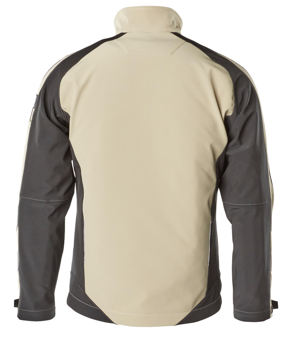 Softshell-takki - 12002-149 - vaalea khaki/musta