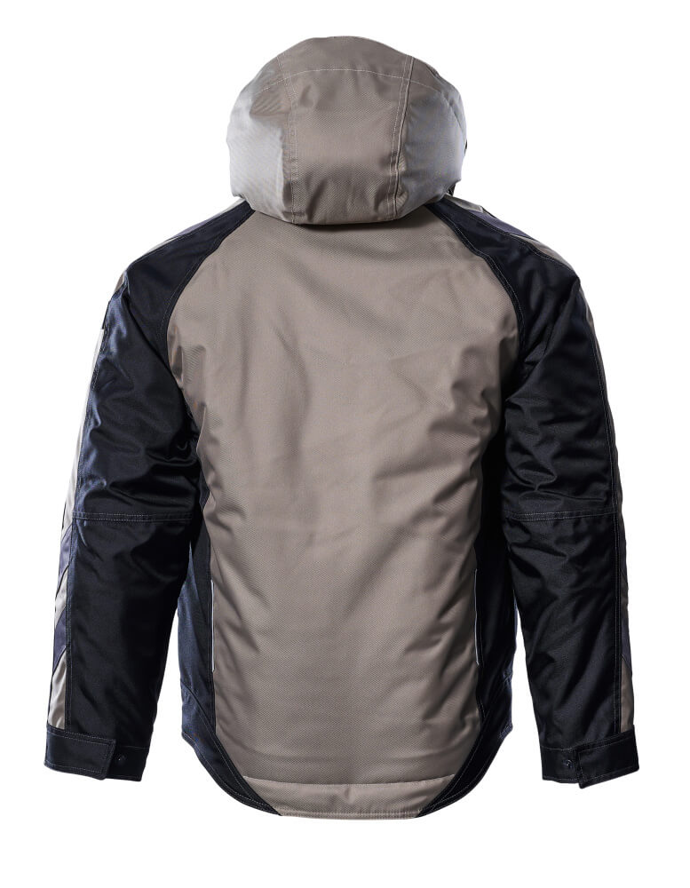 Talvitakki - 12035-211 - vaalea khaki/musta