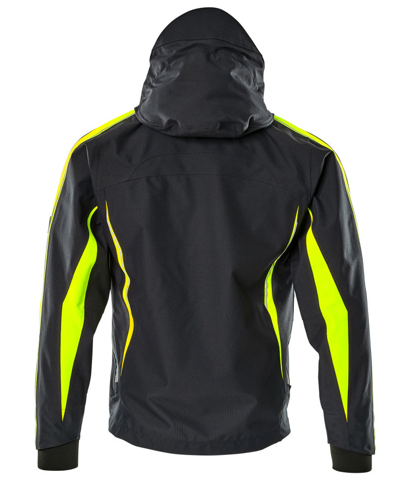 Kuoritakki - 15001-222 - musta/hi-vis keltainen