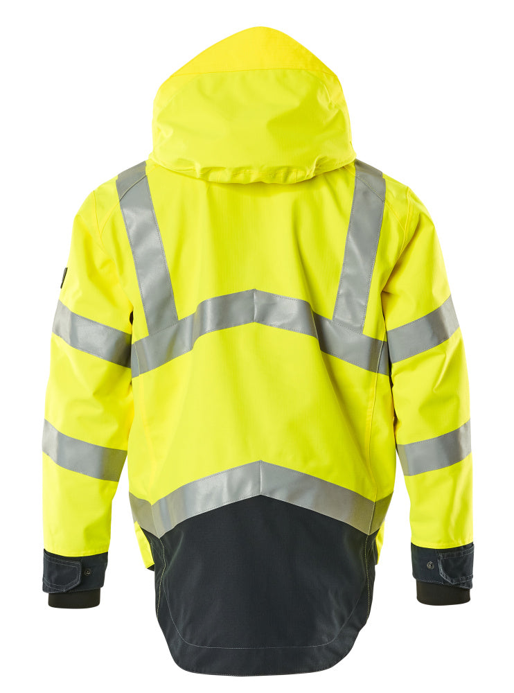 Kuoritakki - 15501-231 - hi-vis keltainen/tumma laivastonsininen