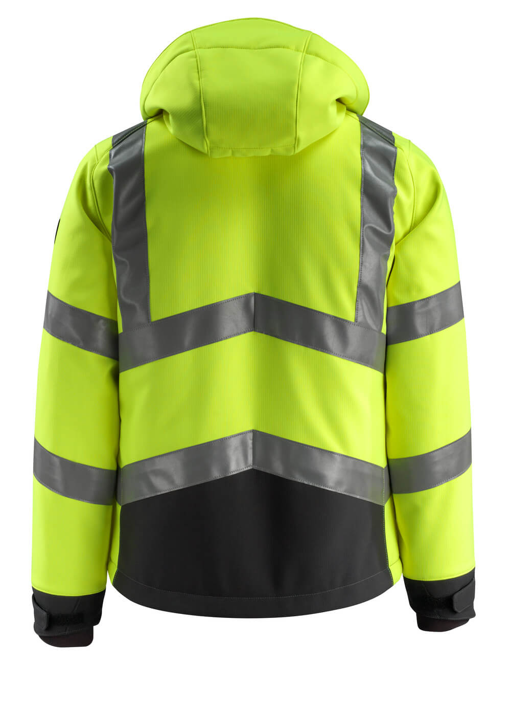 Softshell-takki - 15502-246 - hi-vis keltainen/musta