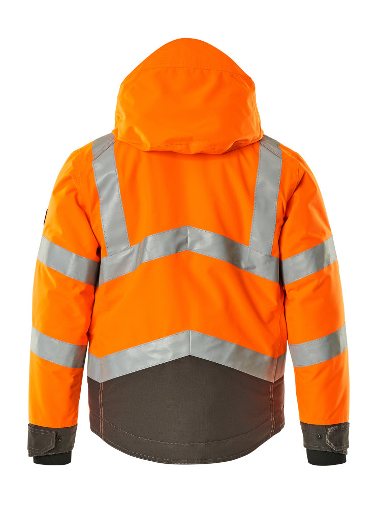 Talvitakki - 15535-231 - hi-vis oranssi/tumma antrasiitti