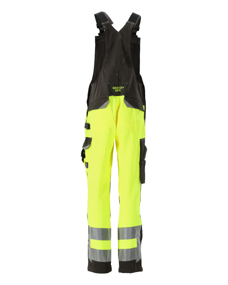 Avohaalari polvitaskuilla - 15569-860 - hi-vis keltainen/tumma antrasiitti