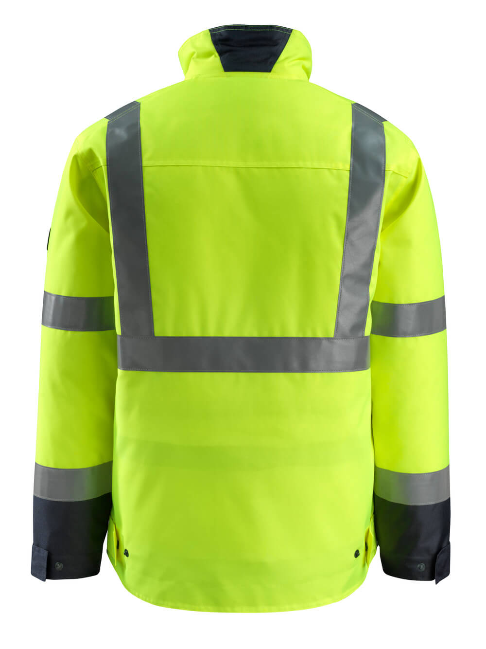 Talvitakki - 15935-126 - hi-vis keltainen/tumma laivastonsininen