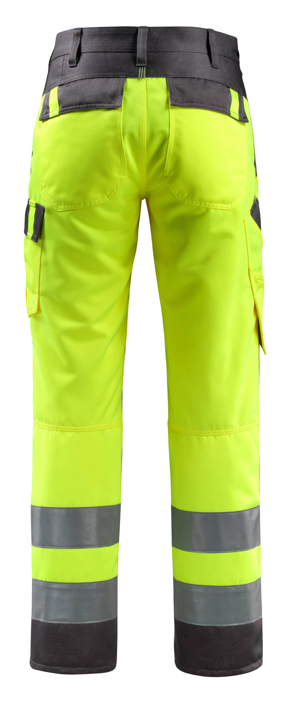Housut polvitaskuilla - 15979-948 - hi-vis keltainen/tumma antrasiitti