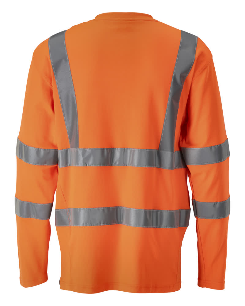 T-Paita, pitkähihainen - 18281-995 - hi-vis oranssi