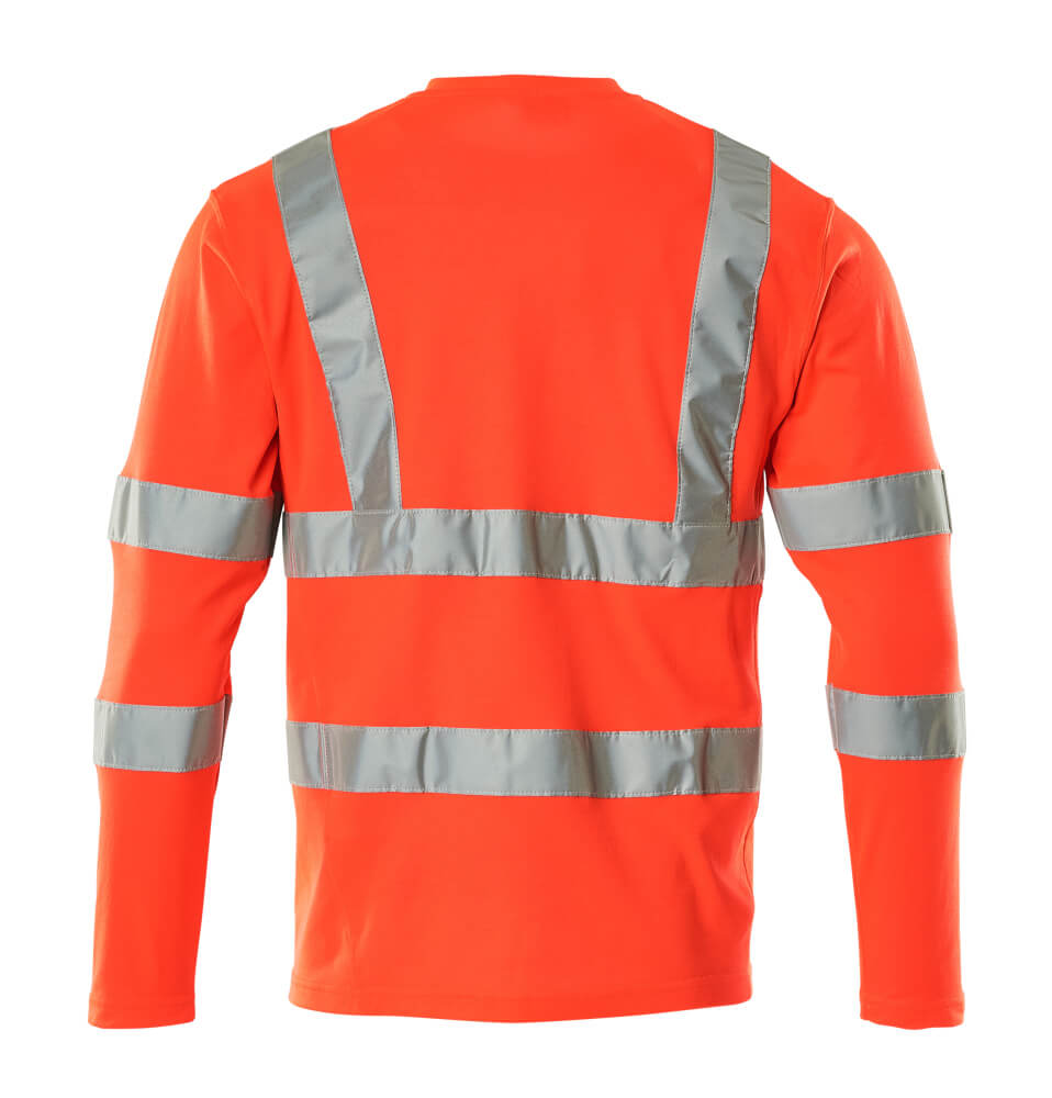 T-Paita, pitkähihainen - 18281-995 - hi-vis punainen