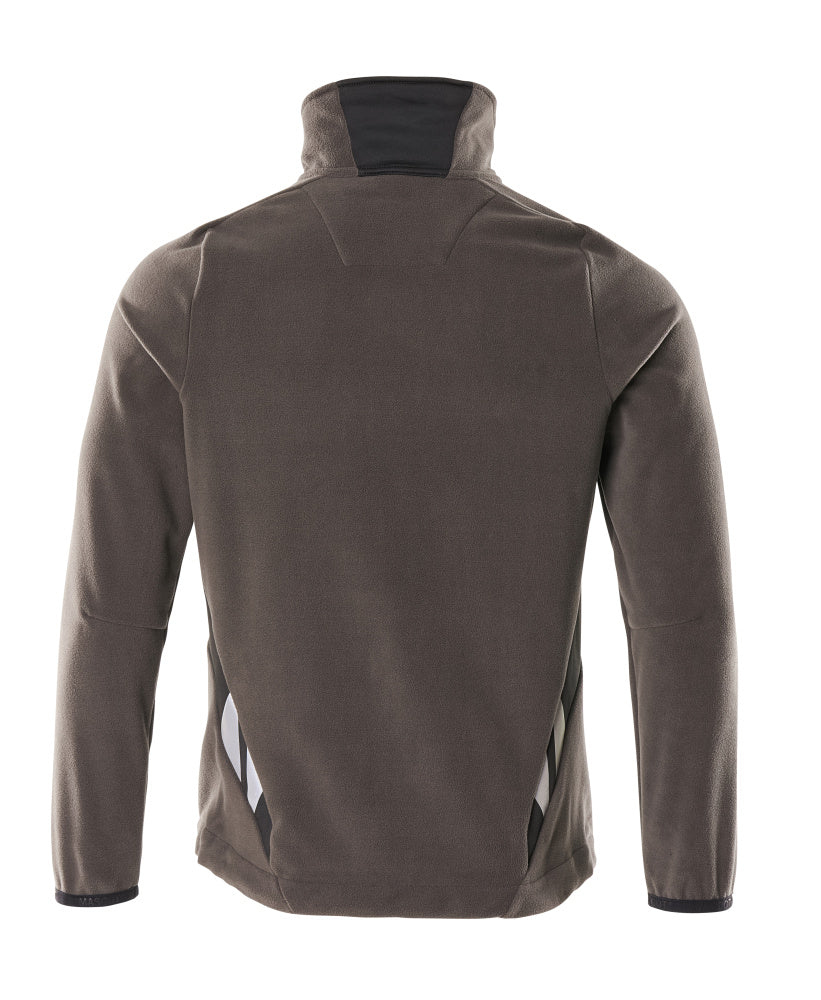 Fleece Takki - 18303-137 - tumma antrasiitti/musta