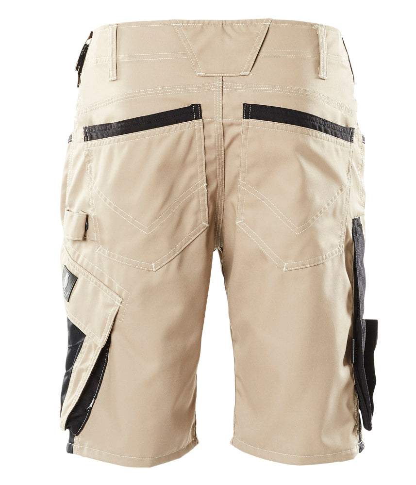 Shortsit - 18349-230 - vaalea khaki/musta
