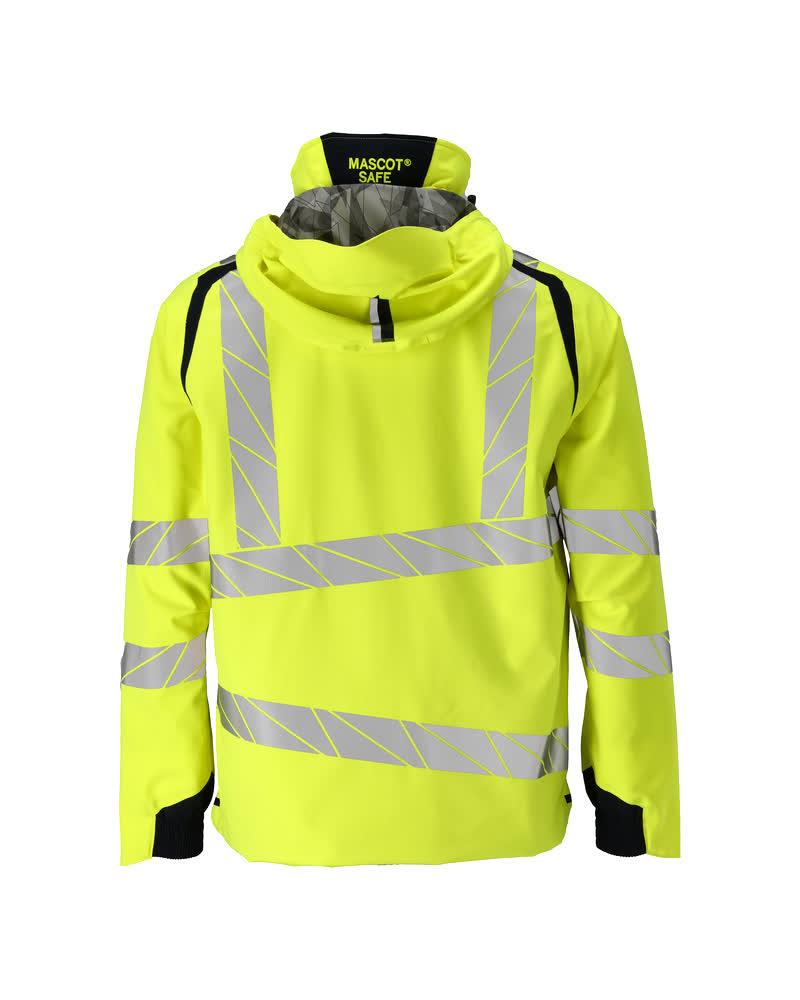 Kuoritakki - 19001-449 - hi-vis keltainen/tumma laivastonsininen