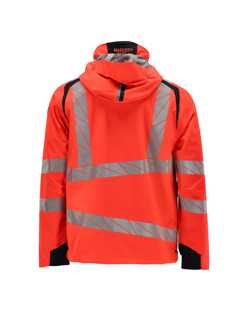 Kuoritakki - 19001-449 - hi-vis punainen/syvä tummansininen