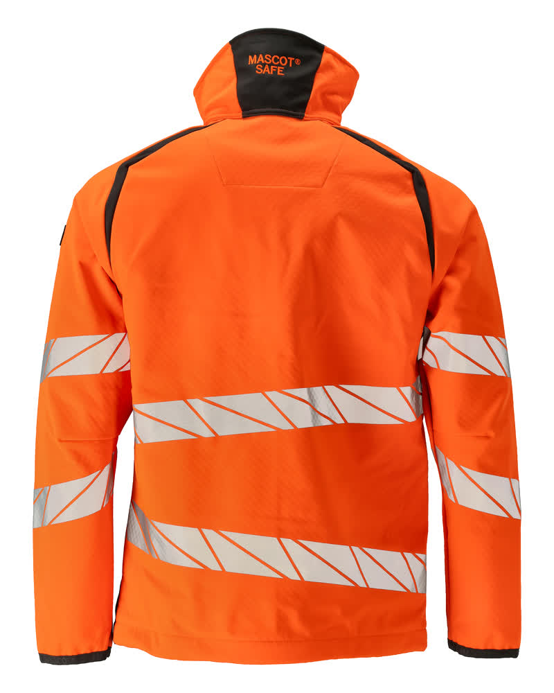 Softshell-takki - 19002-143 - hi-vis oranssi/tumma antrasiitti