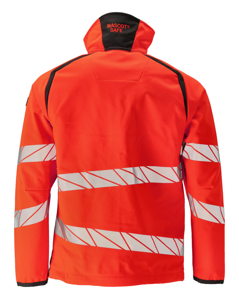 Softshell-takki - 19002-143 - hi-vis punainen/tumma antrasiitti