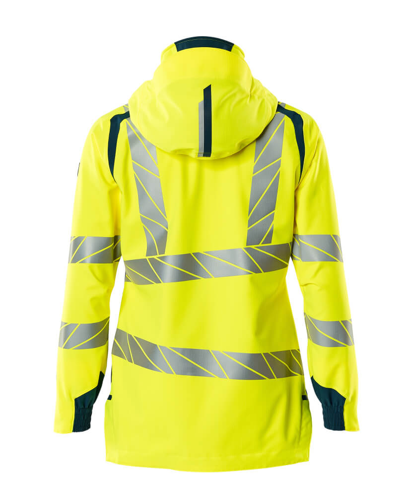 Kuoritakki - 19011-449 - hi-vis keltainen/tumma petrooli