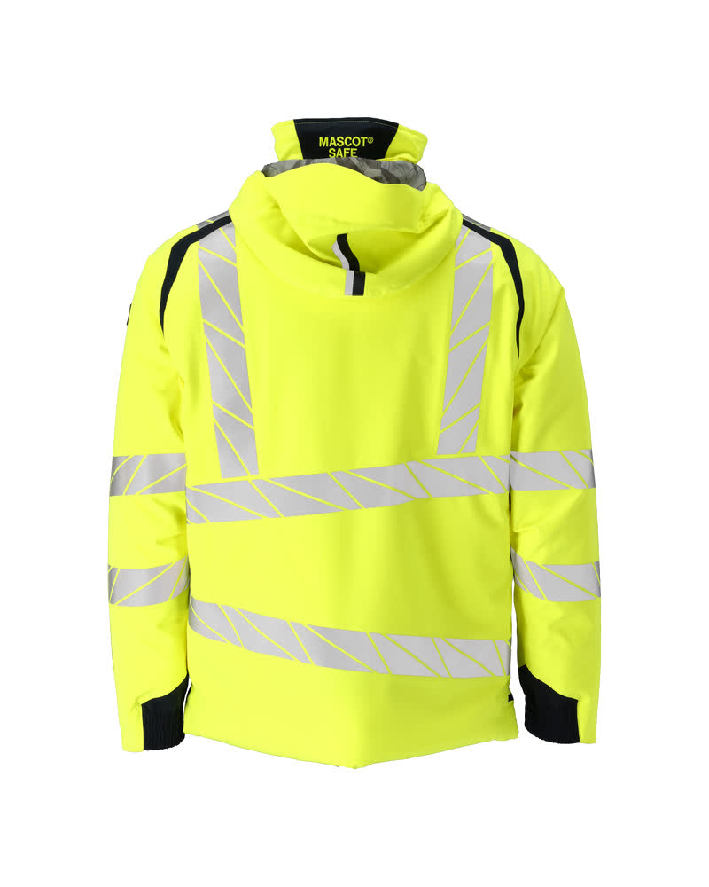 Talvitakki - 19035-449 - hi-vis keltainen/tumma laivastonsininen