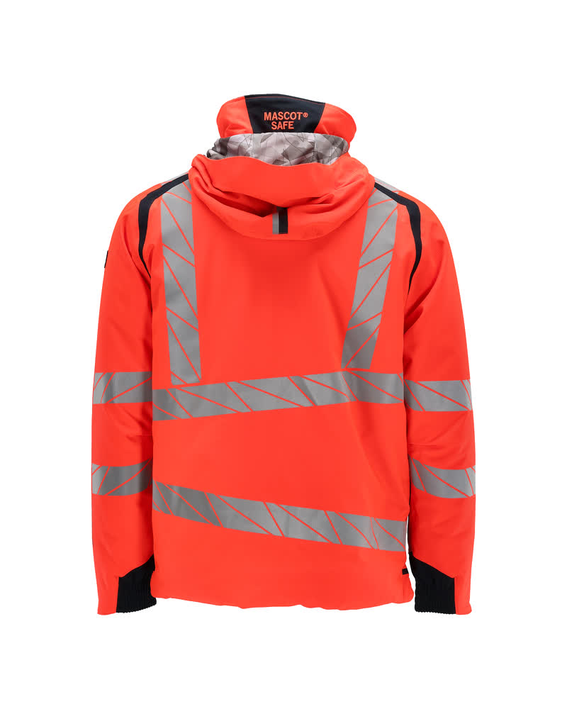 Talvitakki - 19035-449 - hi-vis punainen/syvä tummansininen