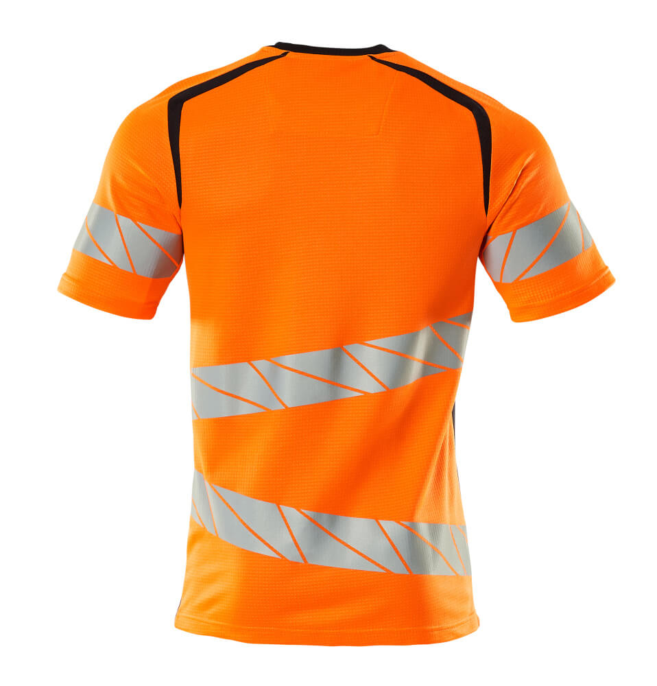 T-Paita - 19082-771 - hi-vis oranssi/tumma laivastonsininen