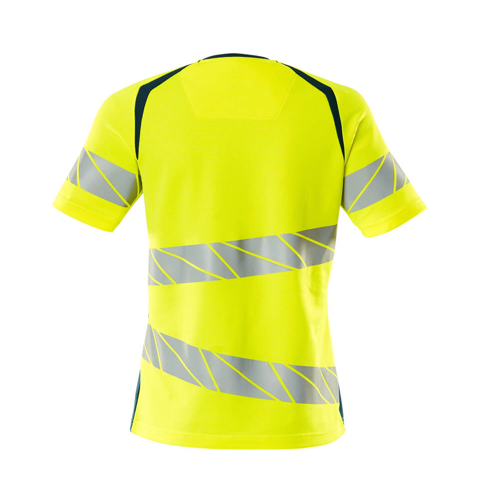 T-Paita - 19092-771 - hi-vis keltainen/tumma petrooli