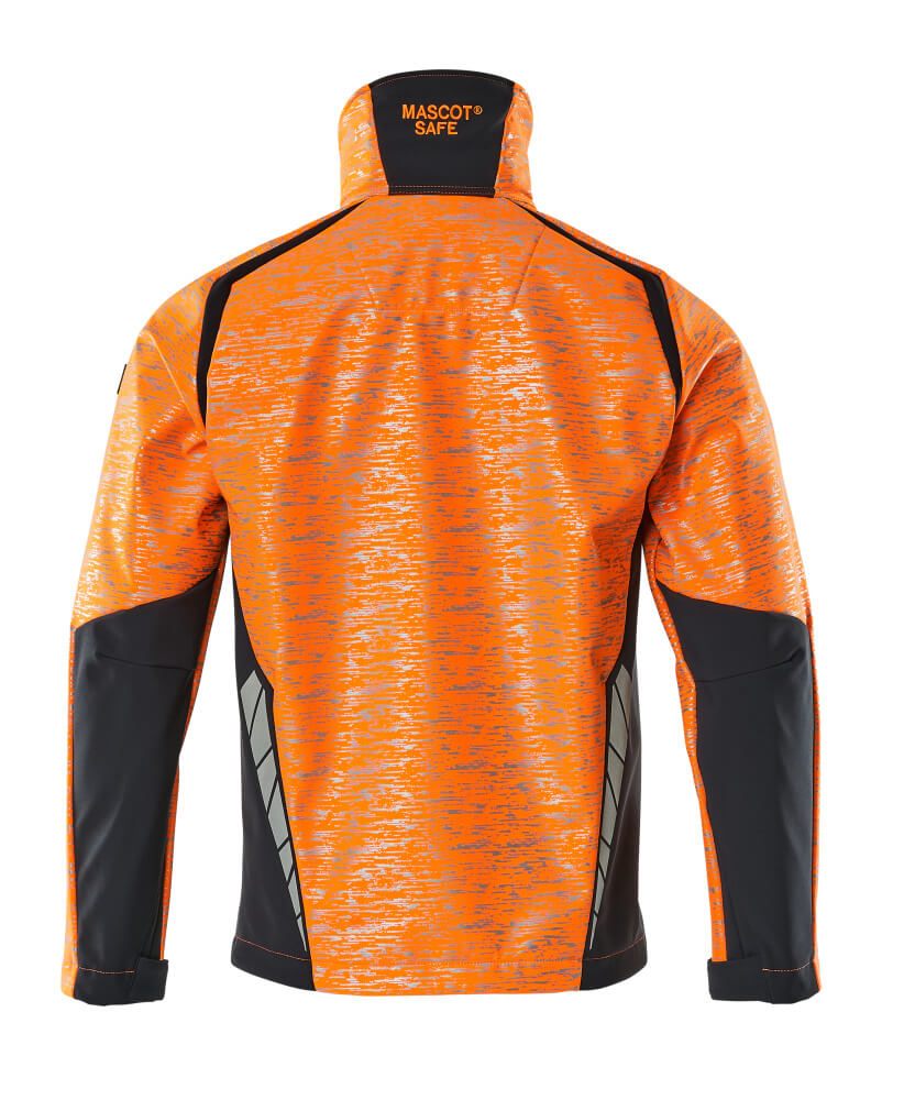 Softshell-takki - 19202-291 - hi-vis oranssi/tumma laivastonsininen