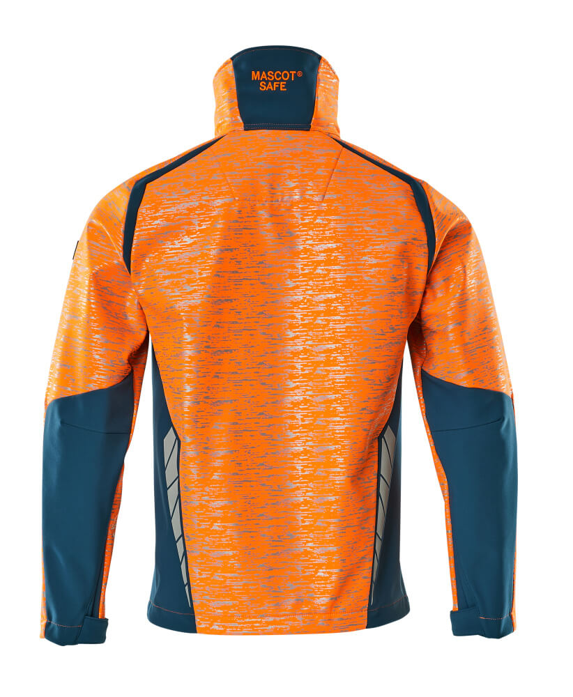 Softshell-takki - 19202-291 - hi-vis oranssi/tumma petrooli
