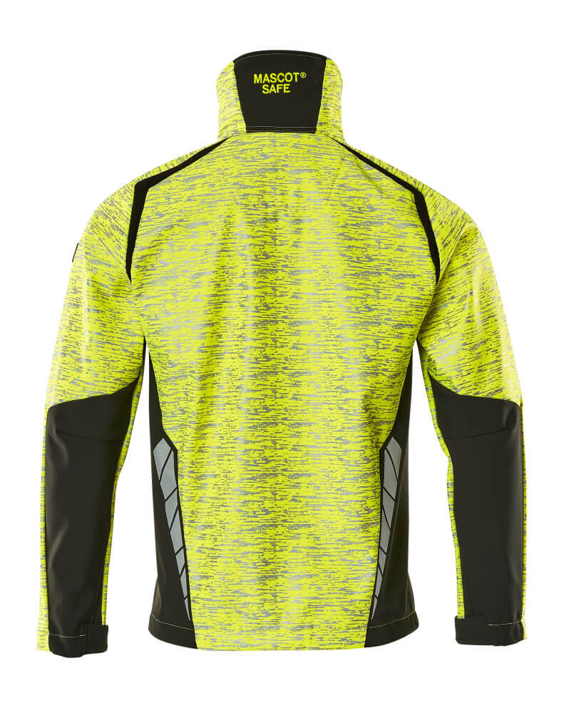 Softshell-takki - 19202-291 - hi-vis keltainen/musta