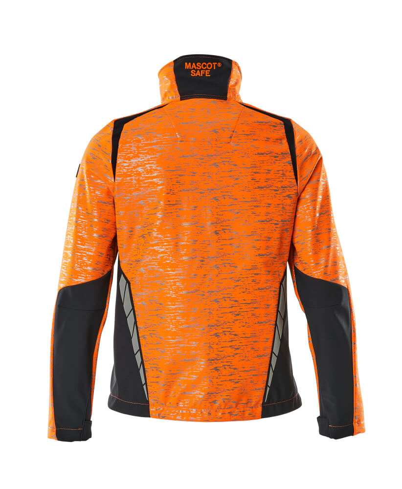 Softshell-takki - 19212-291 - hi-vis oranssi/tumma laivastonsininen