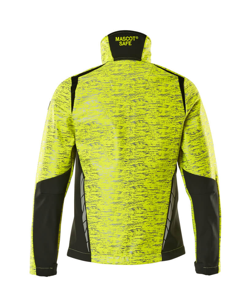 Softshell-takki - 19212-291 - hi-vis keltainen/musta