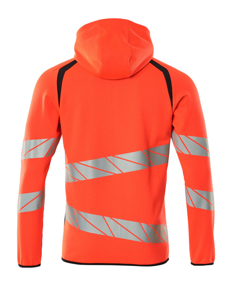 Huppari vetoketjulla - 19284-781 - hi-vis punainen/syvä tummansininen