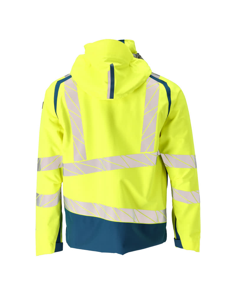 Kuoritakki - 19301-231 - hi-vis keltainen/tumma petrooli