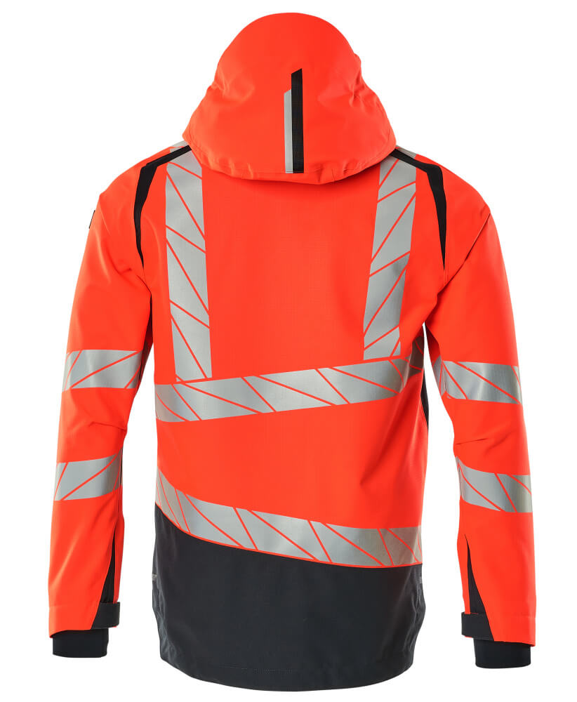 Kuoritakki - 19301-231 - hi-vis punainen/syvä tummansininen