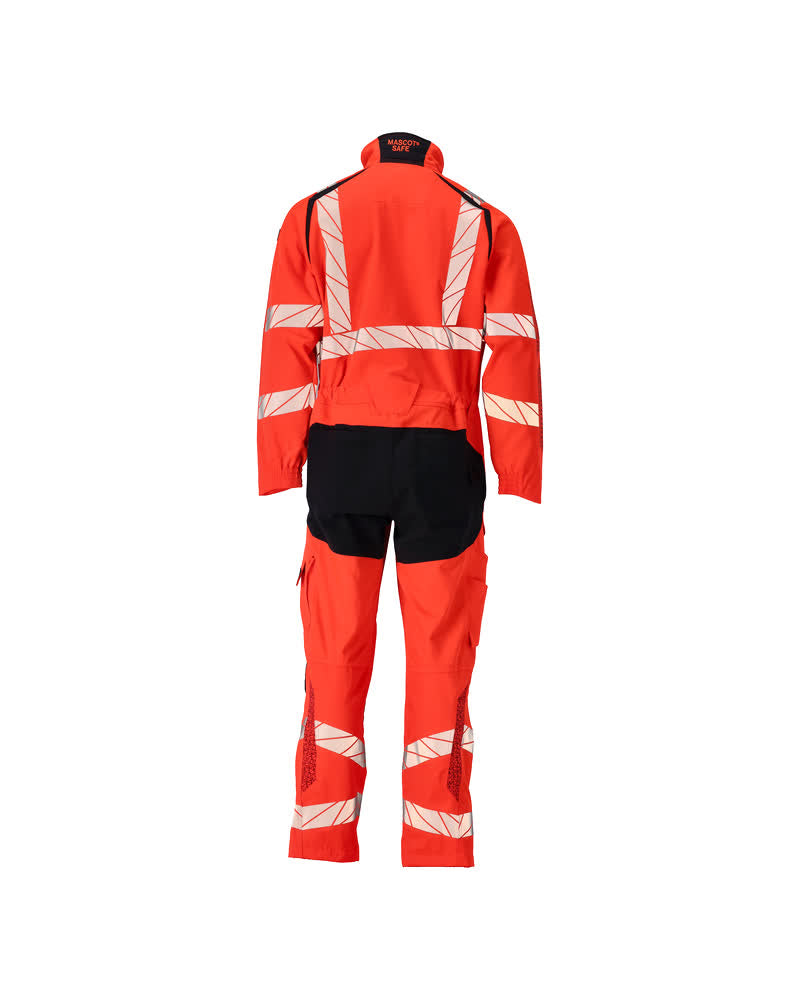 Umpihaalari polvitaskuilla - 19519-236 - hi-vis punainen/syvä tummansininen