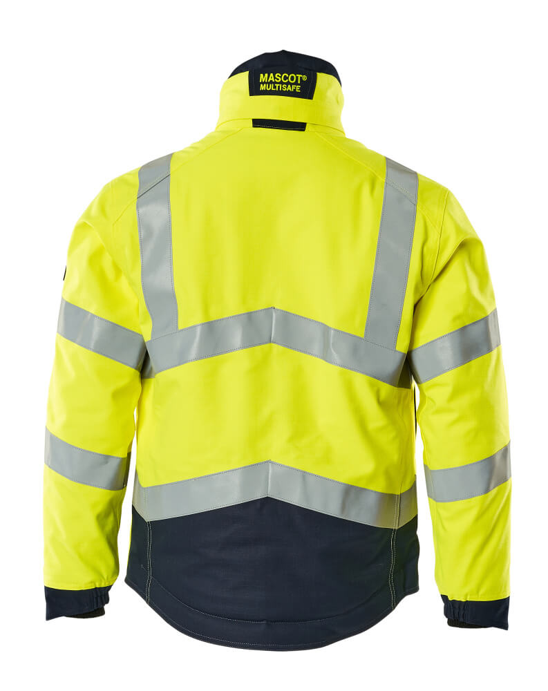 Talvitakki - 19835-217 - hi-vis keltainen/tumma laivastonsininen