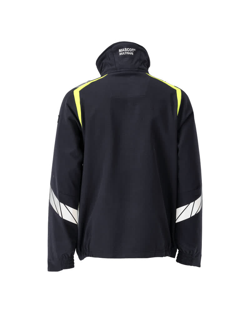 Takki - 21209-284 - tumma laivastonsininen/hi-vis keltainen