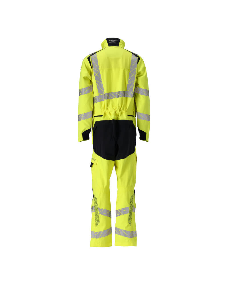 Umpihaalari polvitaskuilla - 21319-281 - hi-vis keltainen/tumma laivastonsininen