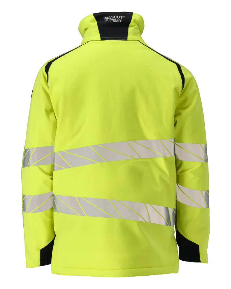 Talvitakki - 21335-292 - hi-vis keltainen/tumma laivastonsininen
