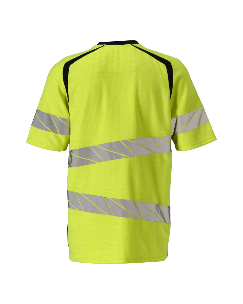 T-Paita - 21382-327 - hi-vis keltainen/tumma laivastonsininen