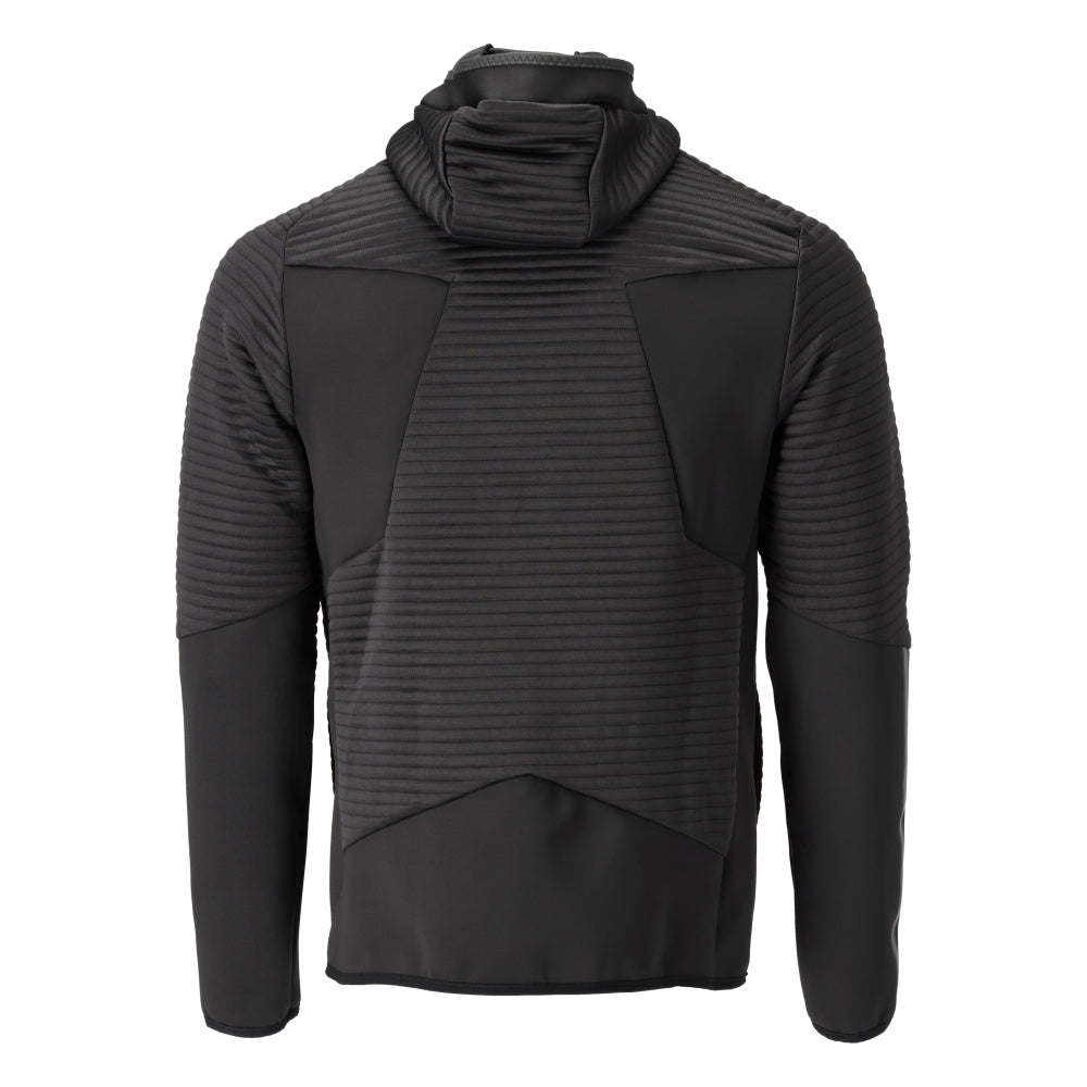 Fleece huppari vetoketjulla - 22603-681 - musta