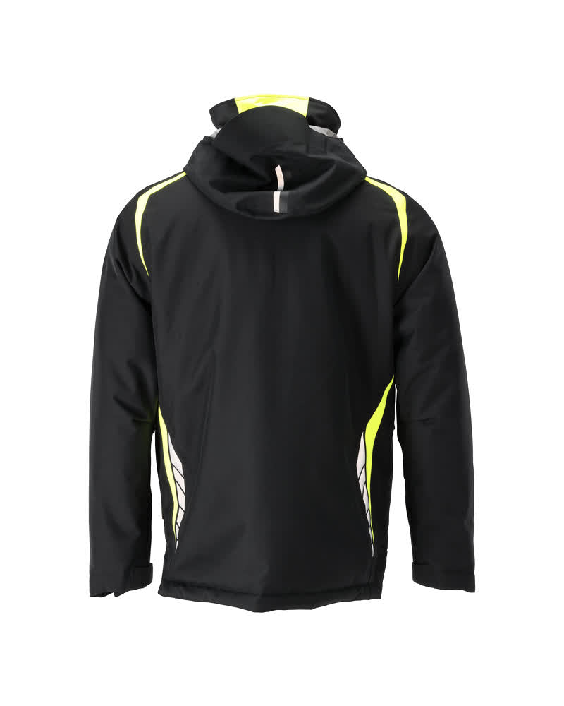 Talvitakki - 23035-231 - musta/hi-vis keltainen