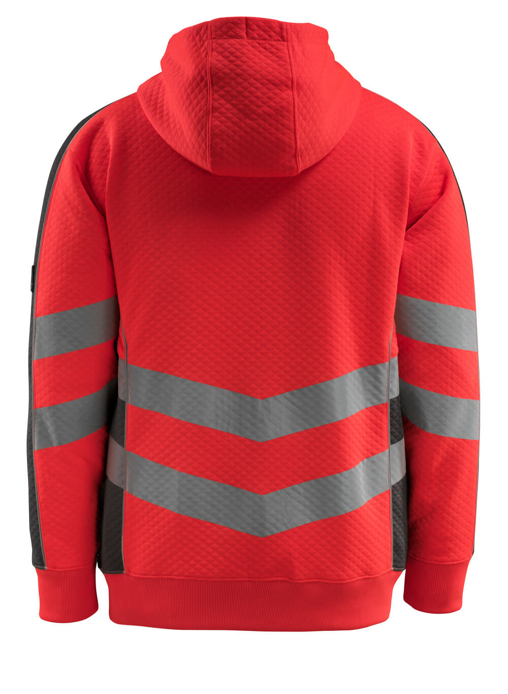 Huppari vetoketjulla - 50138-932 - hi-vis punainen/tumma antrasiitti