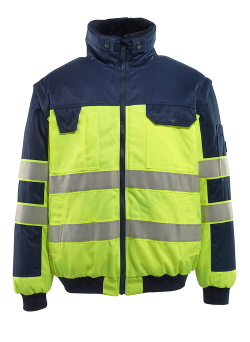 Pilottitakki - 00920-660 - hi-vis keltainen/tummansininen