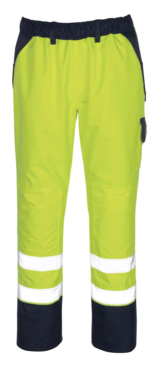 Päällyshousut - 07090-880 - hi-vis keltainen/tummansininen