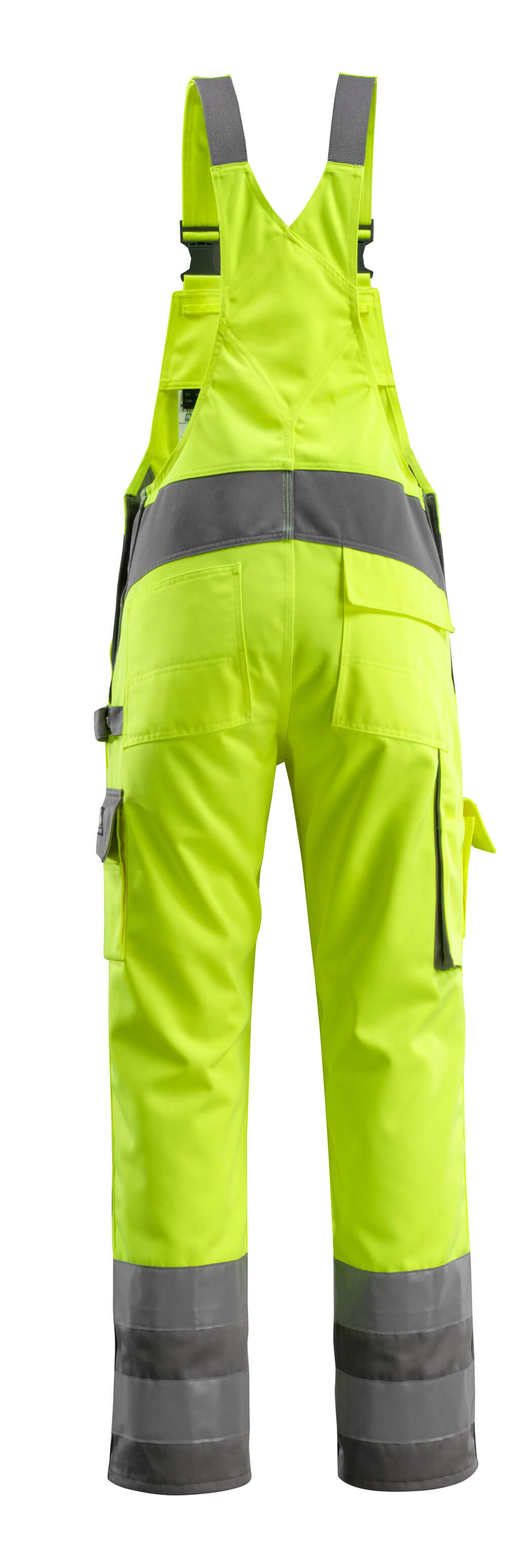 Avohaalari polvitaskuilla - 07169-470 - hi-vis keltainen/antrasiitti