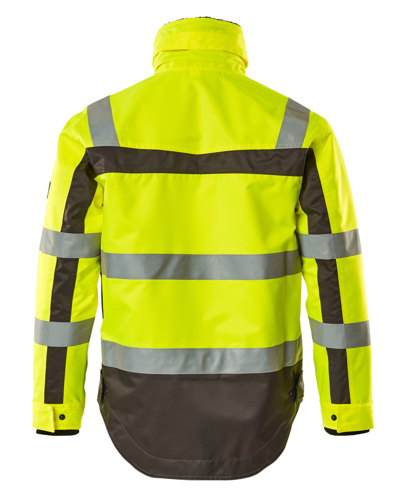 Talvitakki - 07223-880 - hi-vis keltainen/antrasiitti