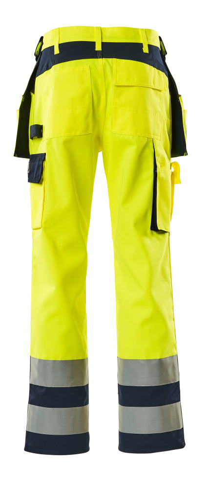 Housut riipputaskuilla - 09131-470 - hi-vis keltainen/tummansininen