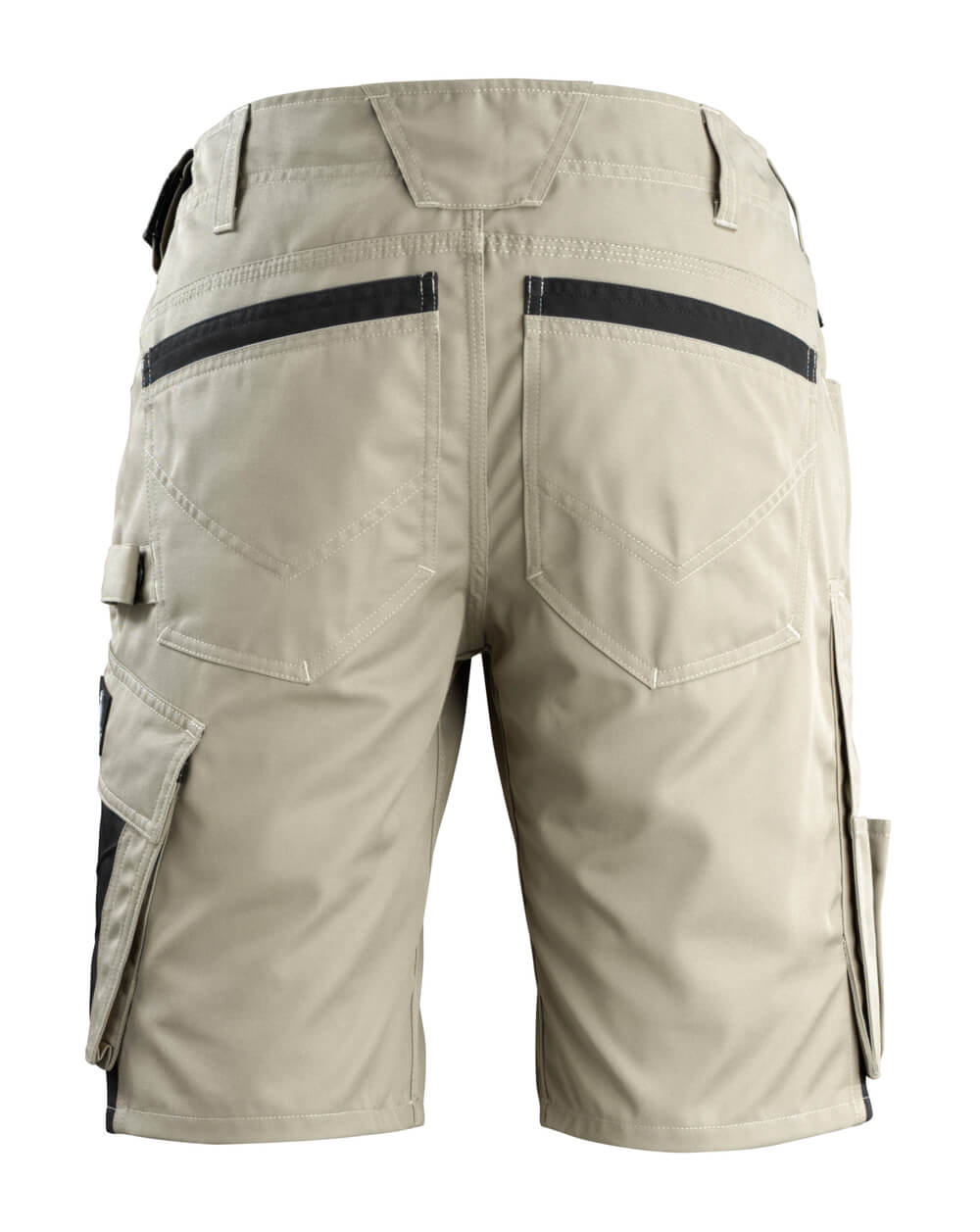 Shortsit - 12049-442 - vaalea khaki/musta