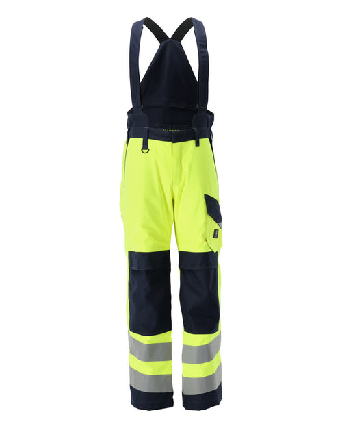 Talvihousut - 13892-217 - hi-vis keltainen/tumma laivastonsininen