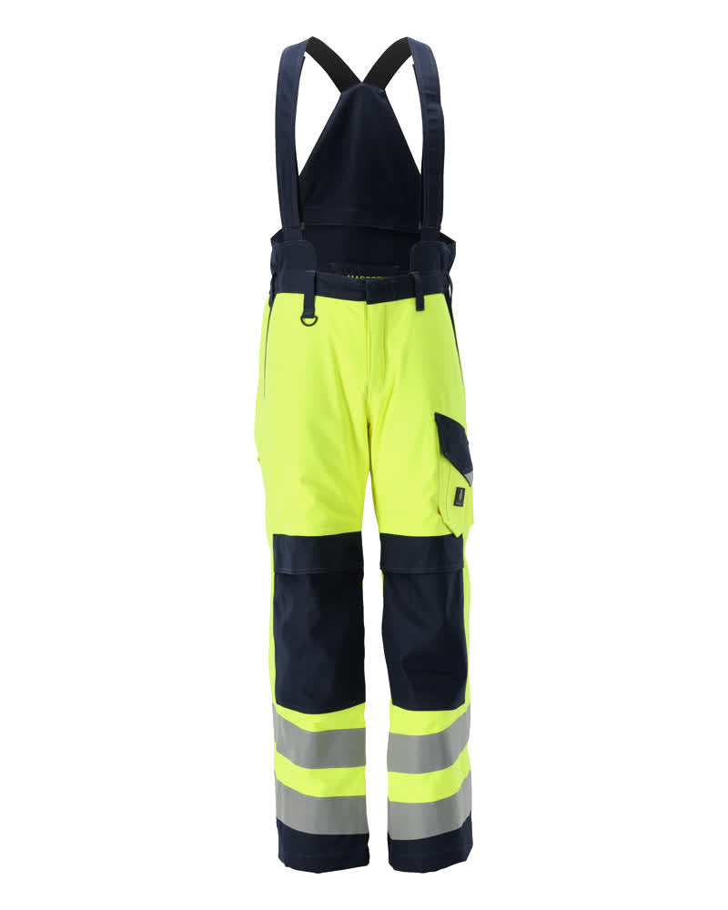 Talvihousut - 13892-217 - hi-vis keltainen/tumma laivastonsininen