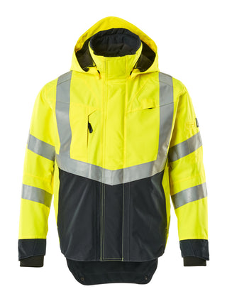 Kuoritakki - 15501-231 - hi-vis keltainen/tumma laivastonsininen